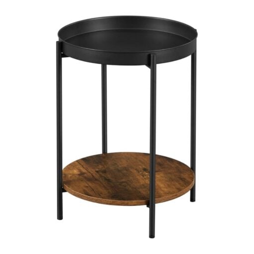 Bragg Camden Round 2-Tier Side End Table