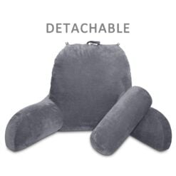 GreenLeaf Deluxe Comfort Reading Pillow Grey detached