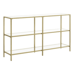 Bragg Salem Entryway Console Table 130cm, Gold