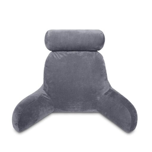 GreenLeaf Deluxe Comfort Reading Pillow Grey front