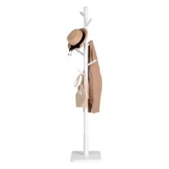 Bragg Cali Freestanding Adjustable Coat Rack Tree 8 Hooks, White model