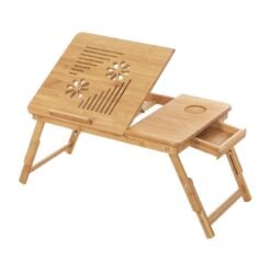 Songmics Bamboo Laptop Bed Desk Foldable Tray Table
