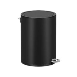 Songmics Pedal Bathroom Bin with Lid, 3L Black
