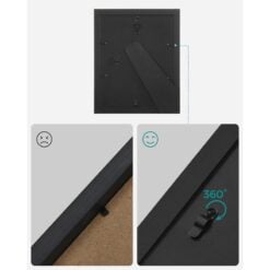 Songmics Set of 10 Picture Frames, Black Back