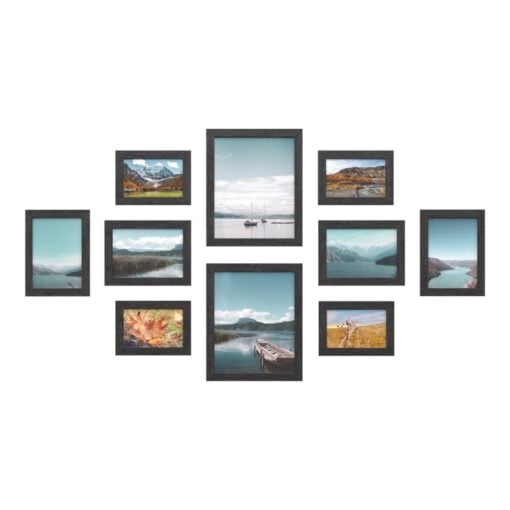 Songmics Set of 10 Picture Frames, Black