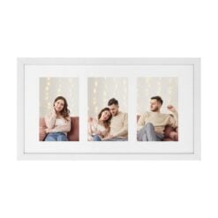 Songmics Triple Display Photo Frame, White
