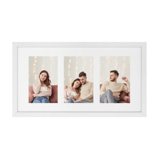 Songmics Triple Display Photo Frame, White