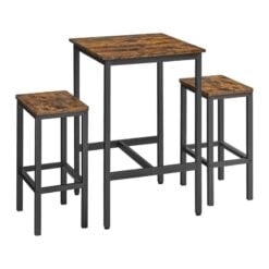 Bragg Medan Dining Bar Table and Stools Set