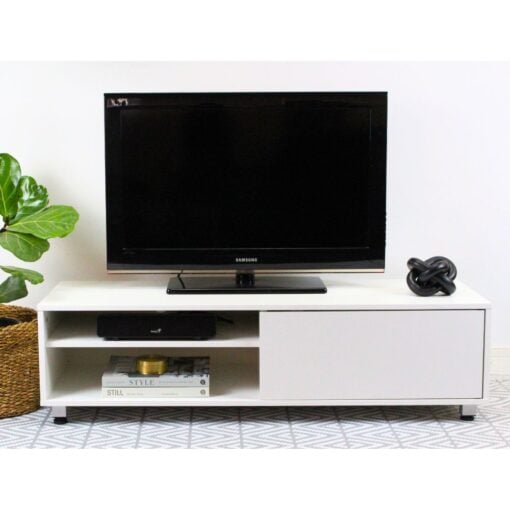 Bragg Adana TV Stand, White Lifestyle