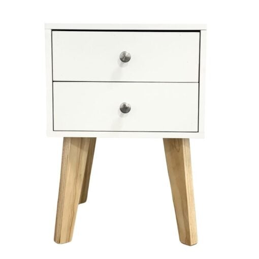 Bragg Bari Bedside Table Side Table, White