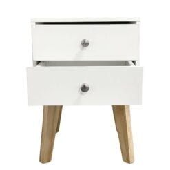Bragg Bari Bedside Table Side Table, White