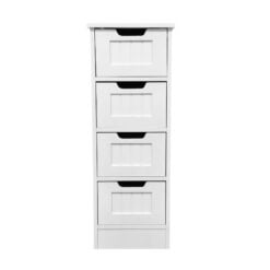 Bragg Brisbane 4-Drawer Bathroom Cabinet, White