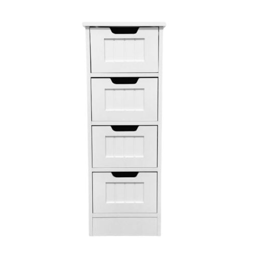 Bragg Brisbane 4-Drawer Bathroom Cabinet, White
