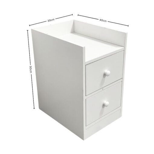 Bragg Cebu Bedside Table Side Table, White