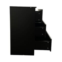 Bragg Pisa Chest of Drawers, Black Side View