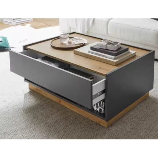 Bragg Riga Double Drawer Coffee Table Lounge with Drawer