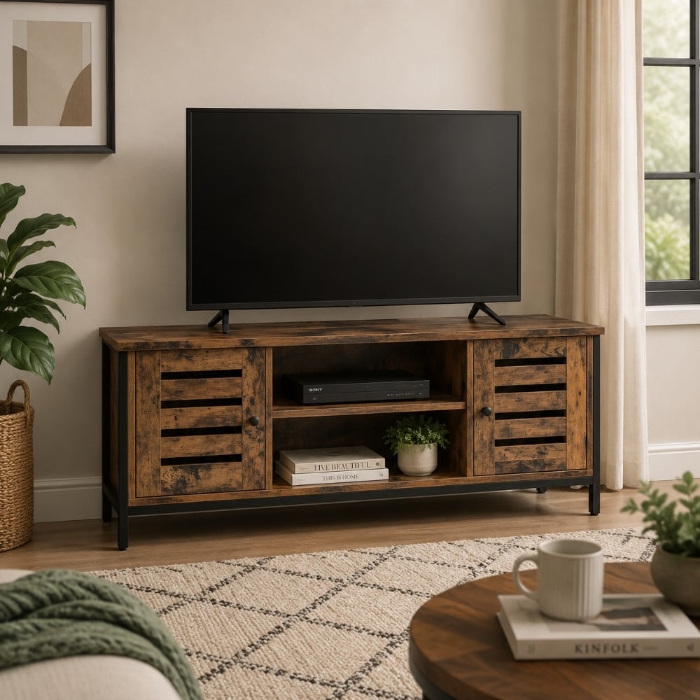 Bragg Malmo TV Stand Rustic Brown