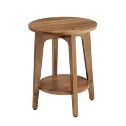 Bragg Montreal Side End Table with Lower Shelf