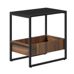Bragg Orlando Side End Table, Black