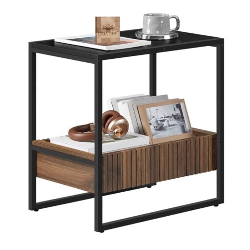 Bragg Orlando Side End Table, Black