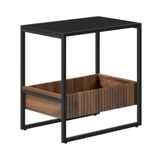 Bragg Orlando Side End Table, Black
