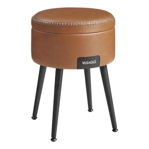 Vasagle Dressing Table Stool Storage Ottoman, Brown