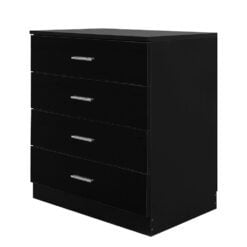 Bragg Dalian 4 Drawer Chest of Drawers, Black Side