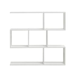 Bragg Mendoza Floating Storage Bookshelf, White