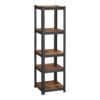 Songmics Industrial Adjustable Storage Unit Shelves, Brown