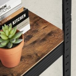 Songmics Industrial Adjustable Storage Unit Shelves, Brown