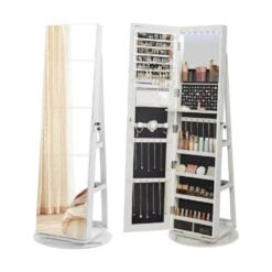 Songmics Full-Length Mirror Jewellery Organiser Cabinet
