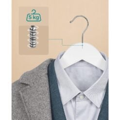 Songmics Wooden Clothes Hangers with Swivel Hook, Set of 20 Weight