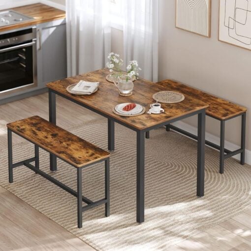 Bragg Alta 4-Seater Dining Table with 2 Benches
