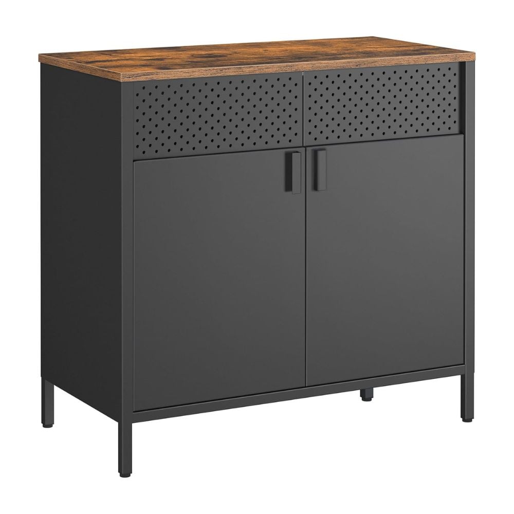 Songmics Metal Storage Cabinet Sideboard with Double Doors