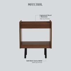 Bragg Denver Bedside Side Table Material