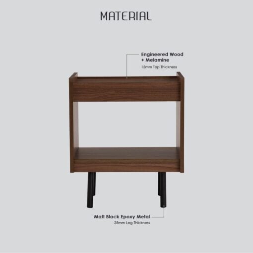 Bragg Denver Bedside Side Table Material