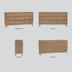 Bragg Hirado Chest of Drawers 9 Drawers All Sides