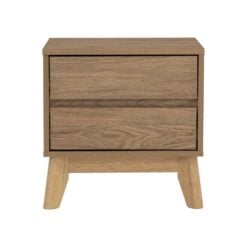 Bragg Hirado Bedside Side Table Front with Drawers