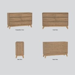 Bragg Hirado Chest of Drawers, 6 Drawers All Sides