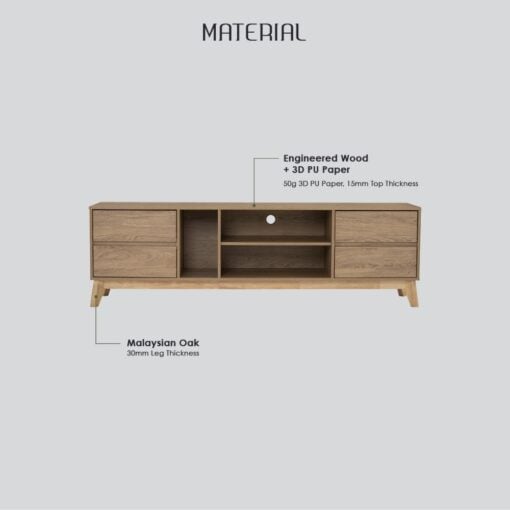 Bragg Hirado TV Stand Materials