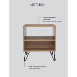 Bragg Samos Bedside Side Table Materials