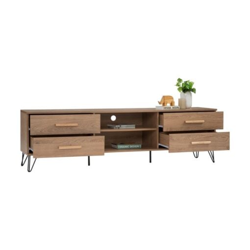 Bragg Samos 1.8 TV Stand Drawers Open