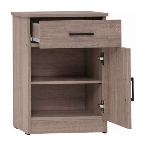 Bragg Dublin Bedside Side Table, Dark Oak