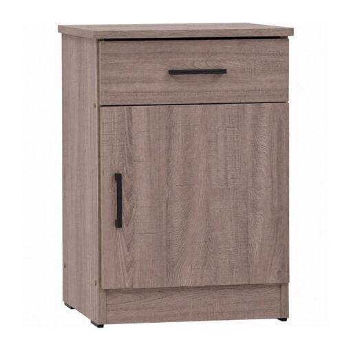 Bragg Dublin Bedside Side Table, Dark Oak