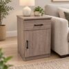 Bragg Dublin Bedside Side Table, Dark Oak
