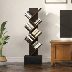 Bragg Lagos Bookcase Storage Tree, Brown