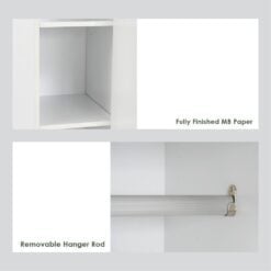 Bragg Mando 3 Door Wardrobe Closet Inside