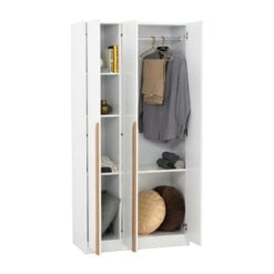 Bragg Mando 3 Door Wardrobe Closet