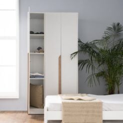 Bragg Mando 3 Door Wardrobe Closet in Bedroom