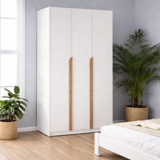 Bragg Mando 3 Door Wardrobe Closet